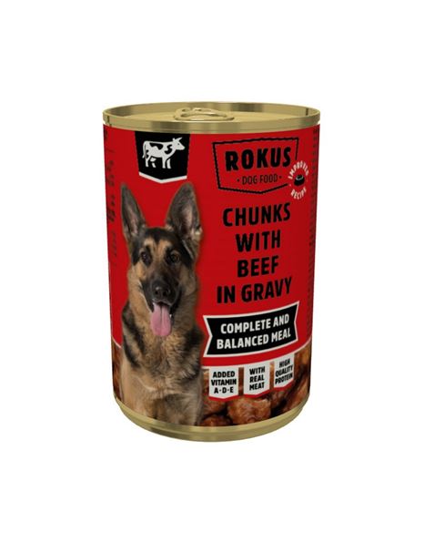 Rokus Dog With Beef 415gr