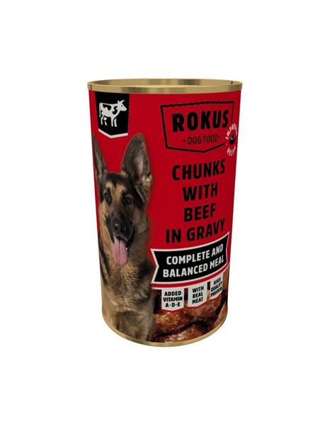 Rokus Dog With Beef 1240gr