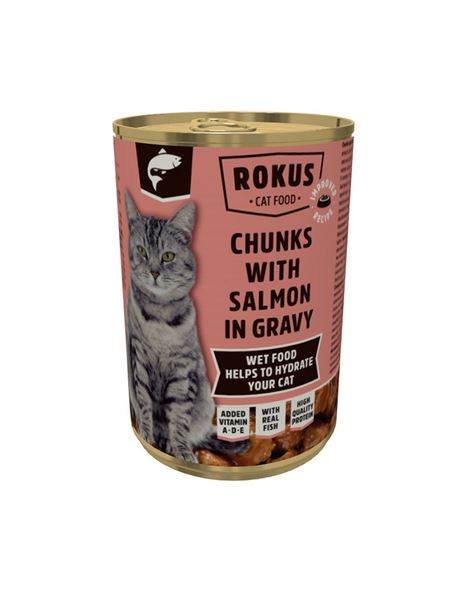 Rokus Cat With Salmon 415gr