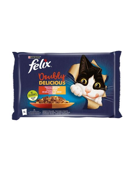 Felix Multipack Doubly Delicious Ποικιλία Κρεάτων 4x85gr