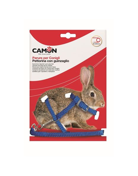 Camon Leash&Harness Set Basic For Rabbits 8x1200mm