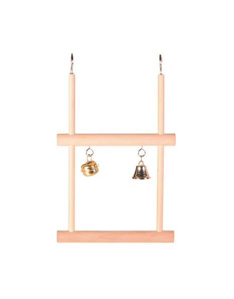 Trixie Swinging Trapeze Double With Bells 12.5x20cm