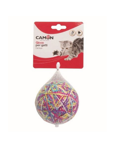 Camon Cat Toy Ball Of Yarn With Bell 9cm