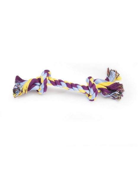 Camon Dog Toy Playing Rope With 2 Knots 21cm