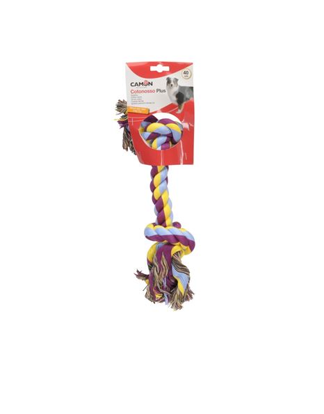 Camon Dog Toy Playing Rope With 2 Knots 40cm