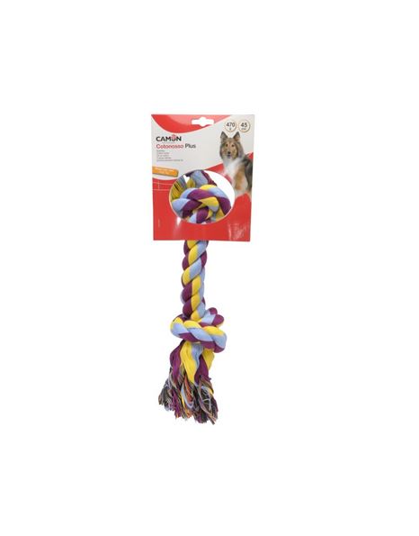 Camon Dog Toy Playing Rope With 2 Knots 45cm