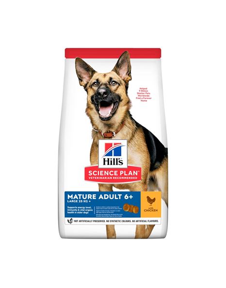 Hill's Science Plan Mature Adult Dog Large Breed Chicken 11+3kg Free