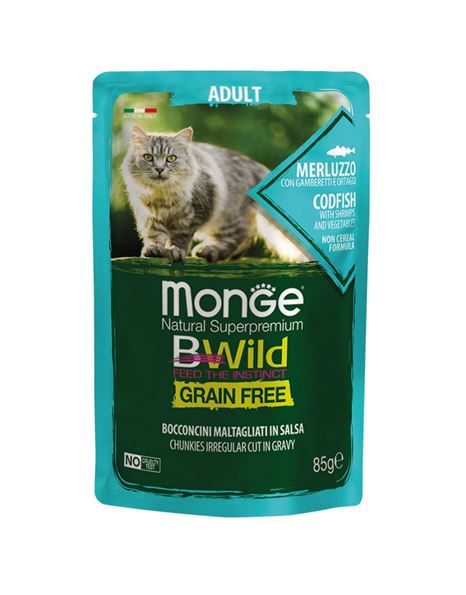 Monge Cat Bwild Adult In Coldfish 85gr