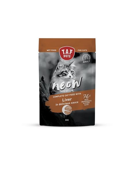 Taf Neow Premium Adult Cats Συκώτι Σε Σάλτσα 80gr