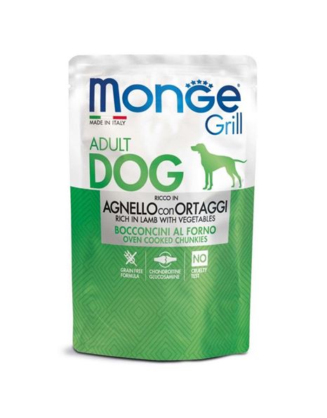Monge Grill Adult Dog Rich In Lamb & Vegetables 100gr