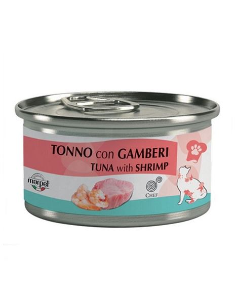 marpet Chef Adult Cat Tuna & Shrimps 80gr