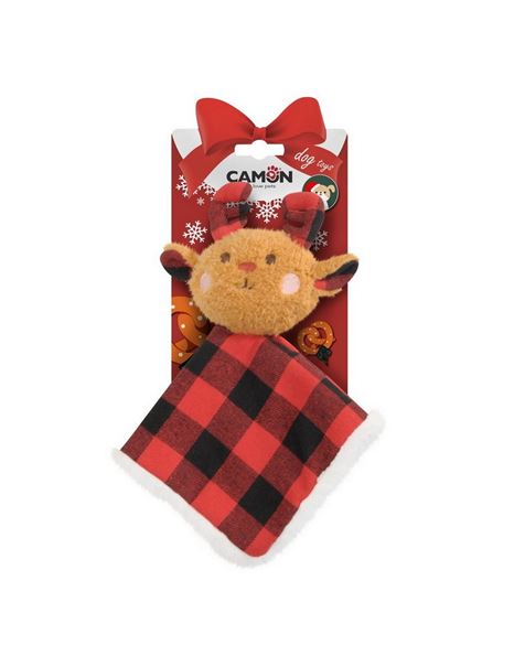Camon First Christmas Reindeer With Squaker 25x25cm