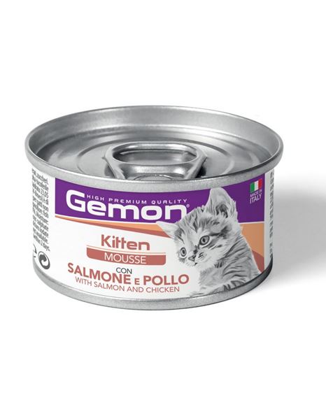 Gemon Kitten Mousse Salmon & Chicken 85gr