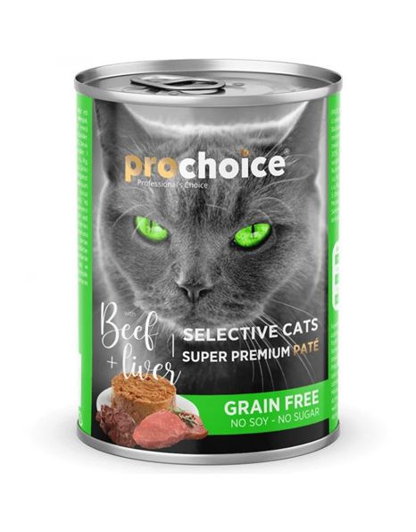 Prochoice Cat Pate With Beef & Liver 400gr