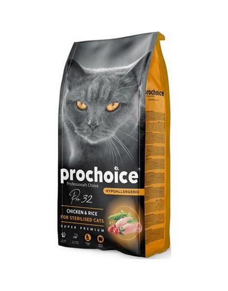 Prochoice Για Στειρωμένες Γάτες Με Κοτόπουλο & Ρύζι 15kg