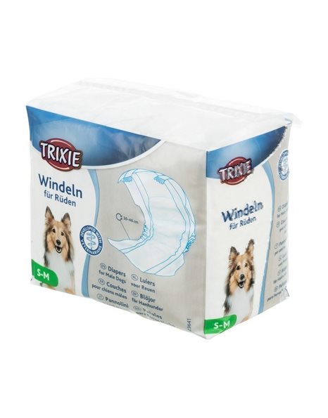 Trixie Πάνα Βρακάκι Για Αρσενικά Σκυλιά Small-Medium 30-46cm 12τμχ