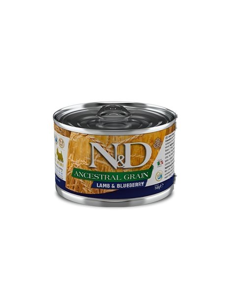 N&D Low Grain Adult Mini Lamb And Blueberry 140gr