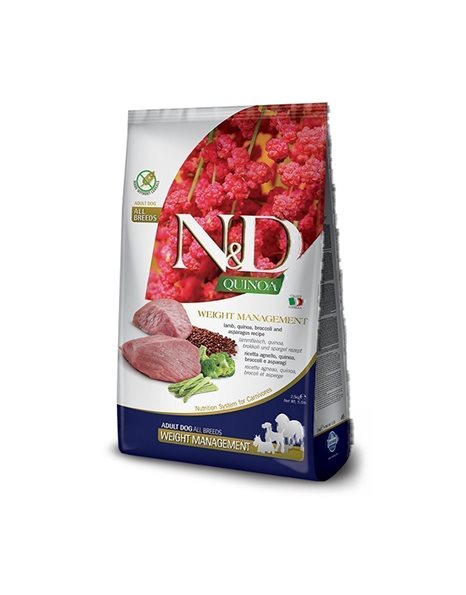 N&D Grain Free Quinoa Lamb And Broccoli Weight Management 800gr