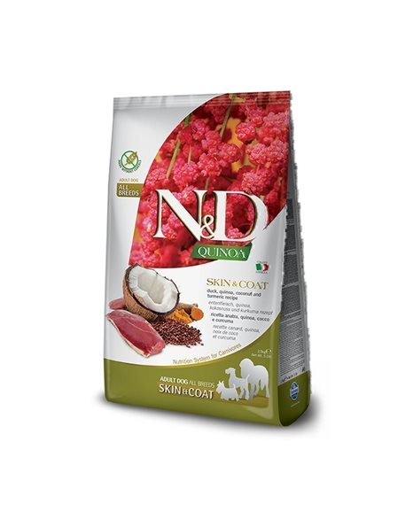 N&D Grain Free Quinoa Duck And Coconut Skin And Coat 2.5kg