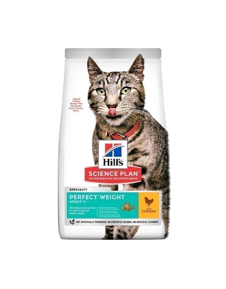 Hill's Science Plan Adult Cat Perfect Weight Με Κοτόπουλο 1,5kg
