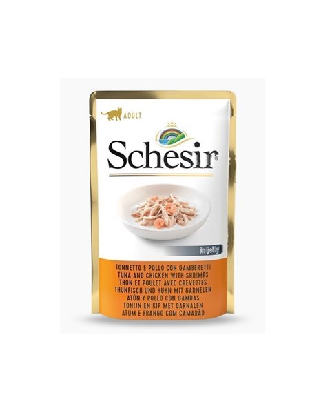 Schesir Tuna and Chicken with Shrimps In Jelly 85g