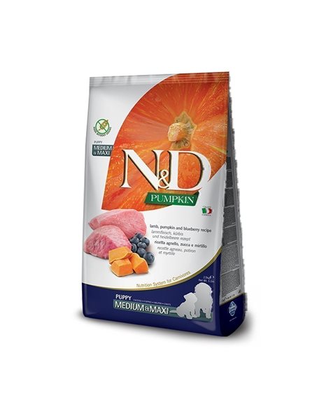 N&D Grain Free Pumpkin Lamb And Blueberry Puppy Medium And Maxi 2,5kg