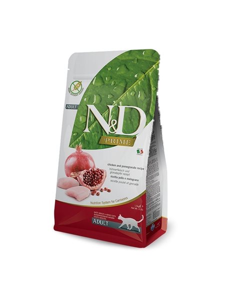 N&D Prime Grain Free Chicken & Pomegranate Adult Cat 1.5kg