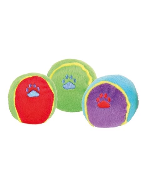Trixie Fluffy Soft ball With Wistle 6cm