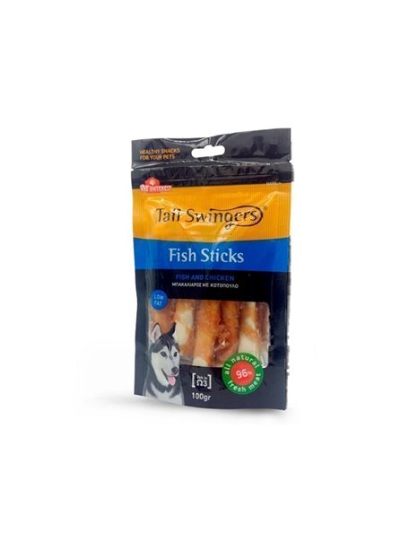 Tailswingers Fish Sticks - Fish And Chicken 100gr