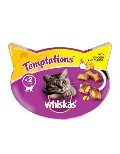 Whiskas Temptations With Chicken and Cheese 60gr