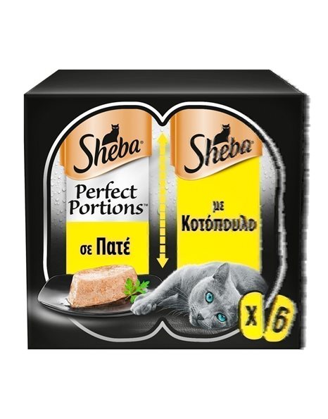 Sheba Perfect Portions Pate Chicken 6x37.5gr