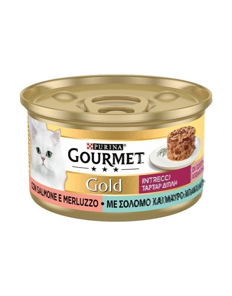 Gourmet Gold Tartar with Salmon and Cod 85gr