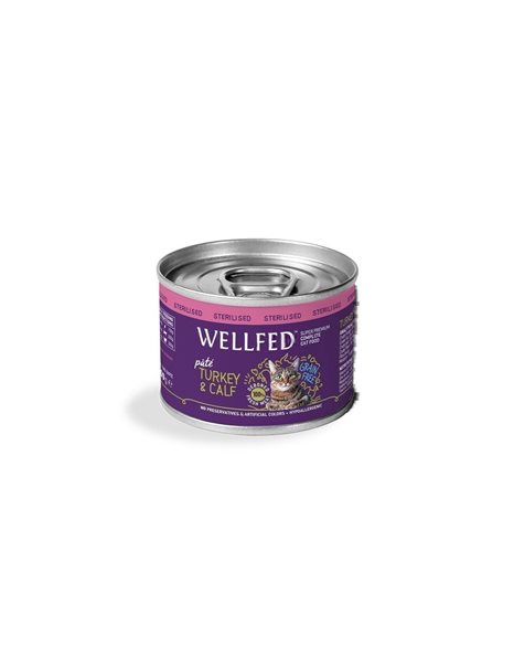 Naturest Wellfed Sterilized Turkey And Calf With Salmon Oil 200gr