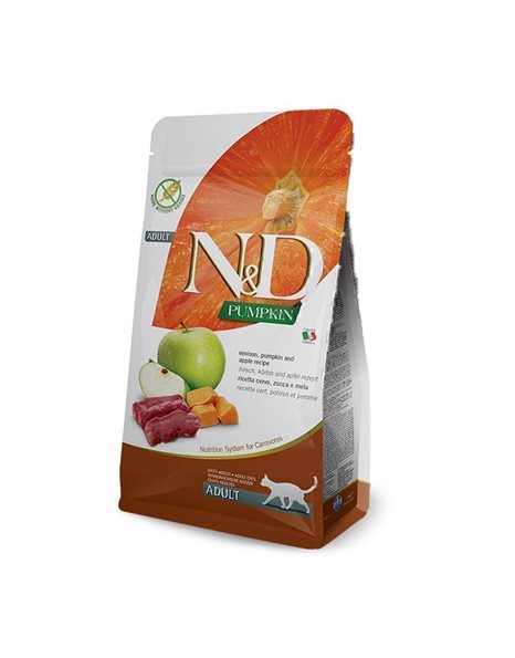 N&D Grain Free Pumpkin Venison & Apple Adult Cat 300gr