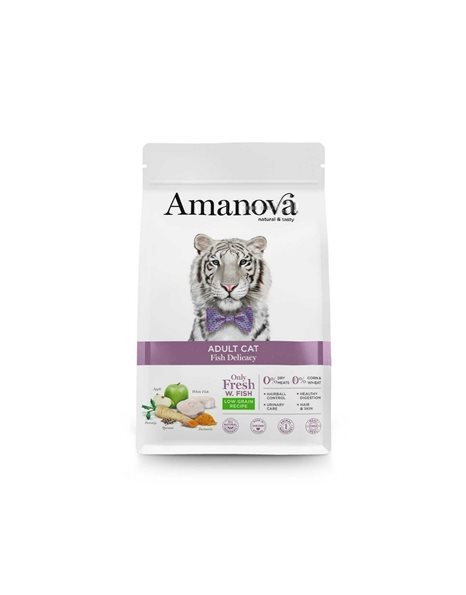 Amanova Low Grain Adult Cat Fish Delicacy 1.5kg