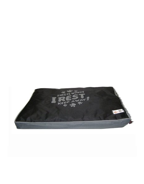 Pet Interest Waterproof Dog Cushion Black Medium 60x45x8cm