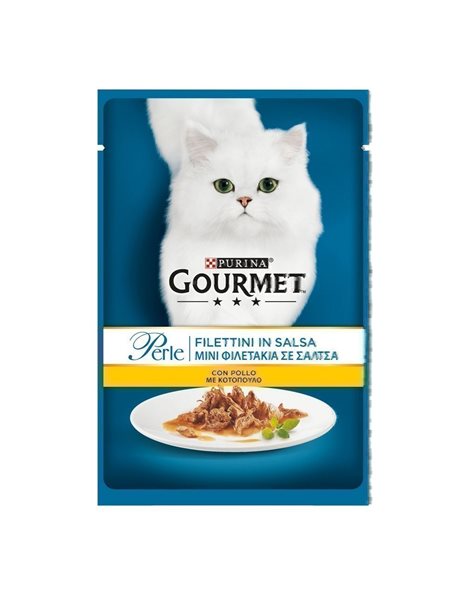 Gourmet Perle Fillets with Chicken 85gr