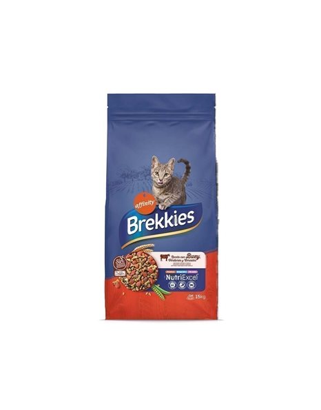 Brekkies Cat Mix Μοσχάρι 15kg
