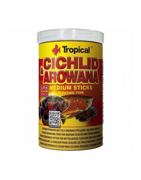 Tropical Cichlid And Arowana Medium Sticks 250ml
