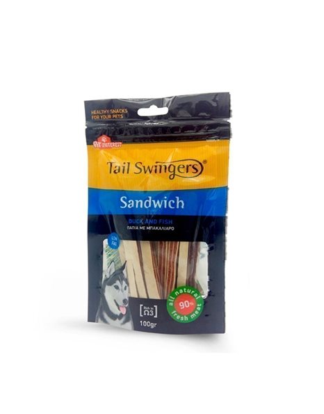 Tailswingers Sandwich Duck And Fish 100gr