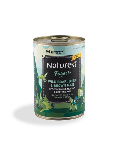 Naturest Forest With beef, Wild Boar And Brown Rice 400gr