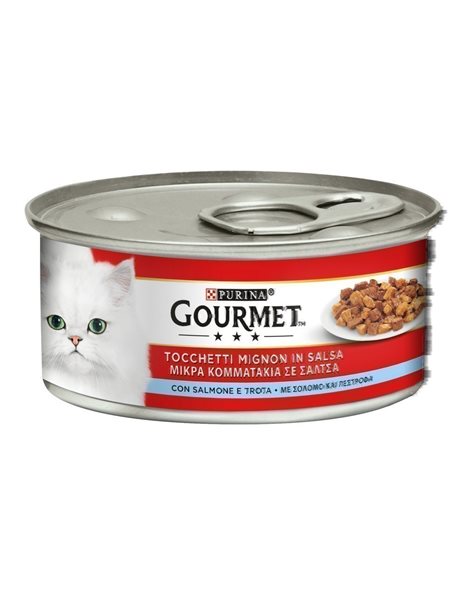 Gourmet Trout And Salmon Chunks In Gravy 195gr