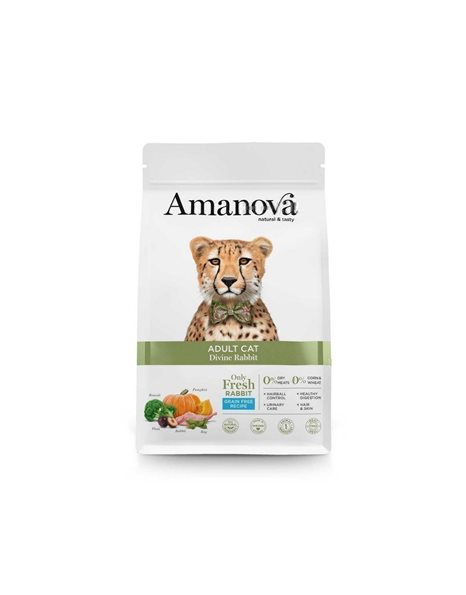 Amanova Grain Free Adult Cat Divine Rabbit 1.5kg