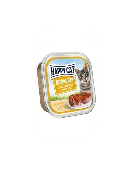 Happy Cat Duo Pate Beef And Rabbit 100gr