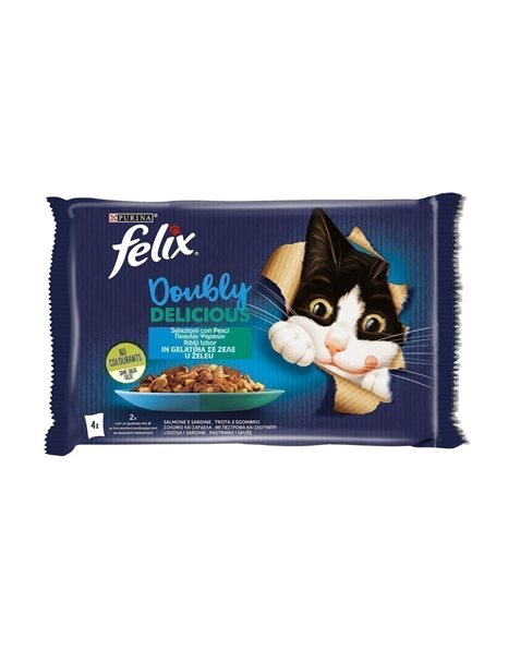 Felix Multipack Doubly Delicious Fish Variety 4x85gr