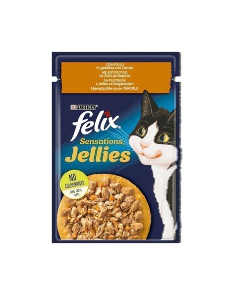 Felix Sensations Jellies Chicken And Carrots 85gr