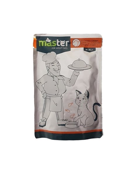 Master Adult Cat Κομματάκια Πουλερικών Σε Ζελέ 80g