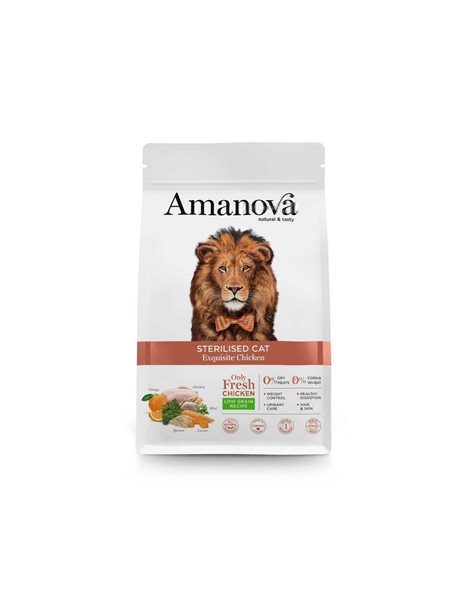 Amanova Low Grain Sterilised Cat Exquisite Chicken 1,5kg