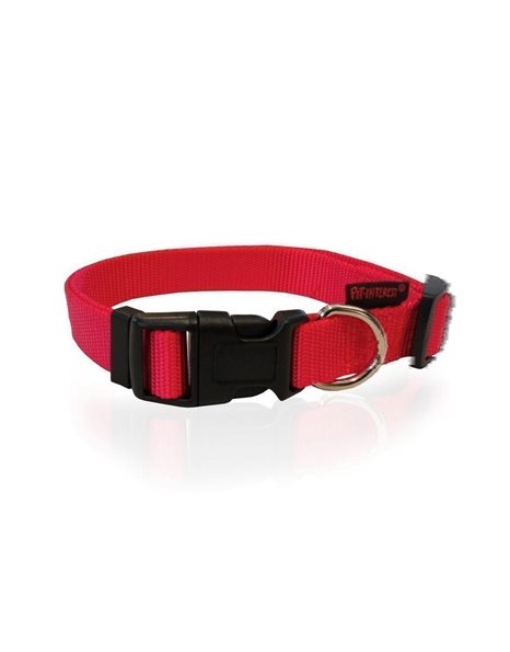 Pet Interest Plain Line Collar Medium Κόκκινο 20mm x 32-50cm