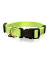 Pet Interest Plain Line Collar XSmall Fluo Green 10mm x 19-33cm